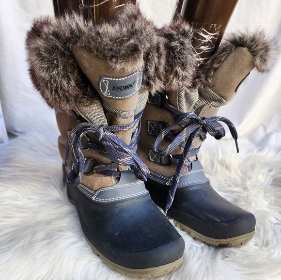 Khombu lined faux fur‎ snow boots 10 - Picture 3 of 14